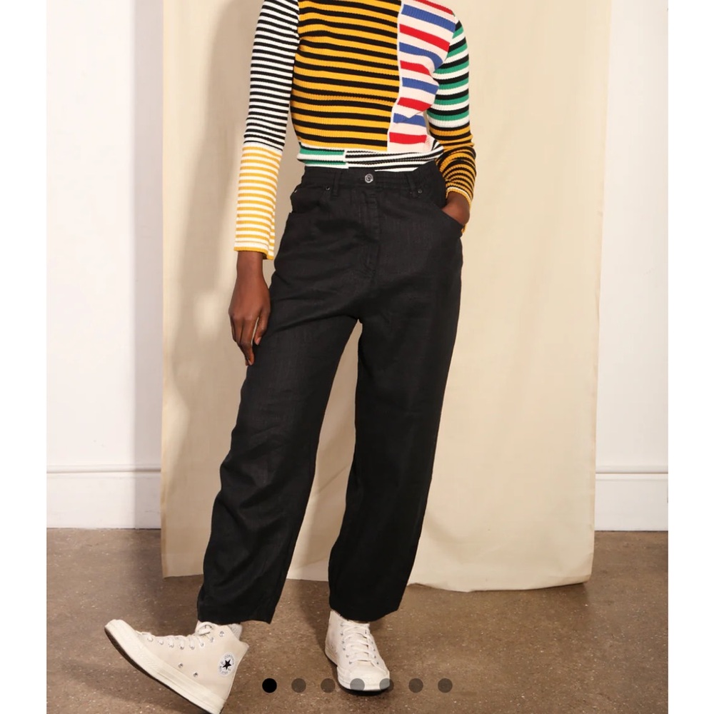 L.F. Markey Fergus Trouser // navy blue // 100% linen